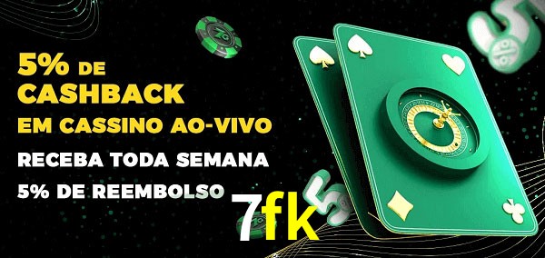 Promoções do cassino ao Vivo 7fk